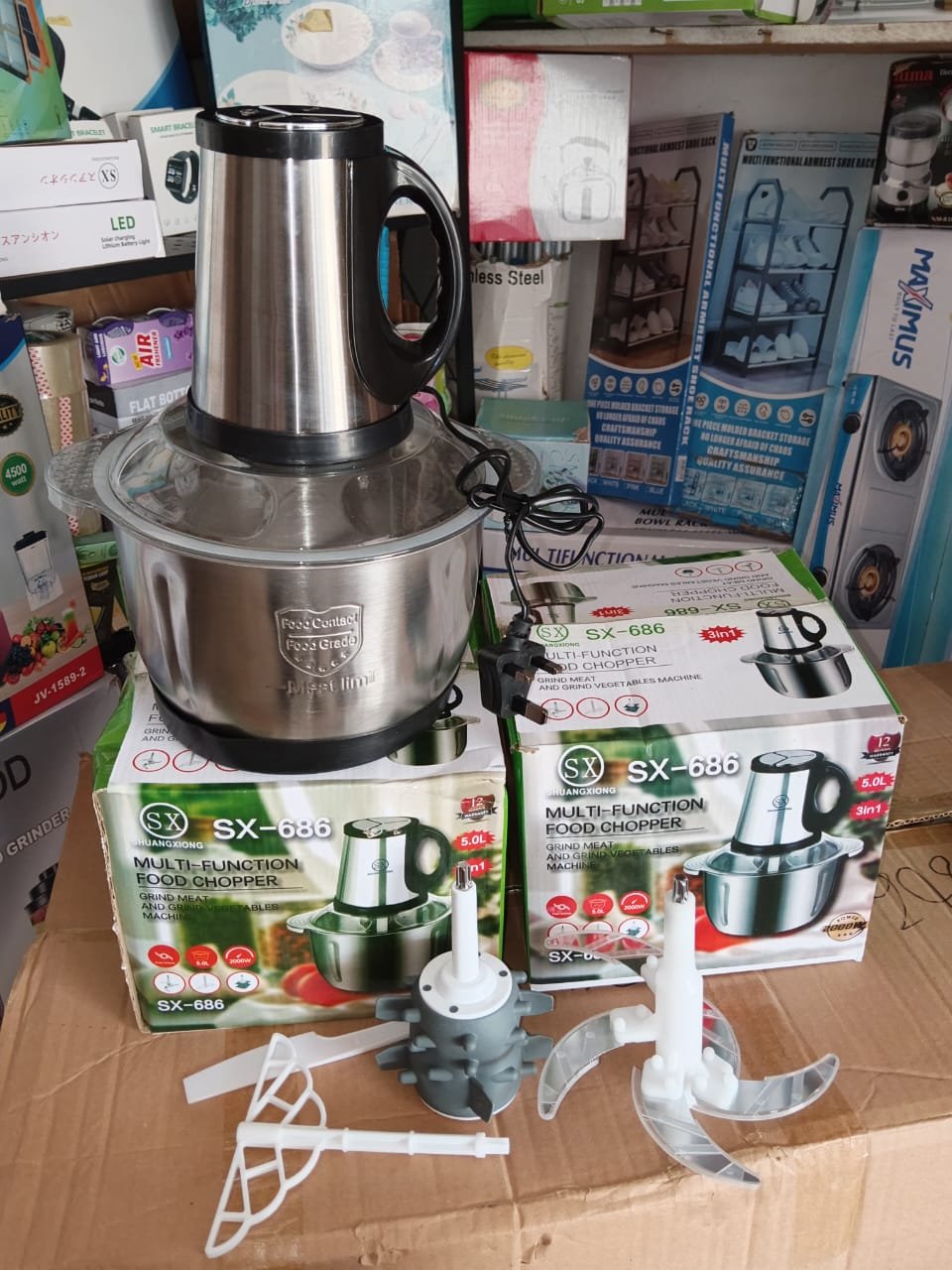 2026/08/114894.jpg 3 in 1 SX 5L Food Processor/yam pounder. - Image 1