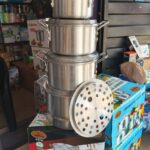 *Hoffner aluminium stock pot steamer set*

Sizes:
1.9L/3.3L/5.2L/7.6Litres