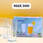 3pc Quality Glass Cup•••MAX 300