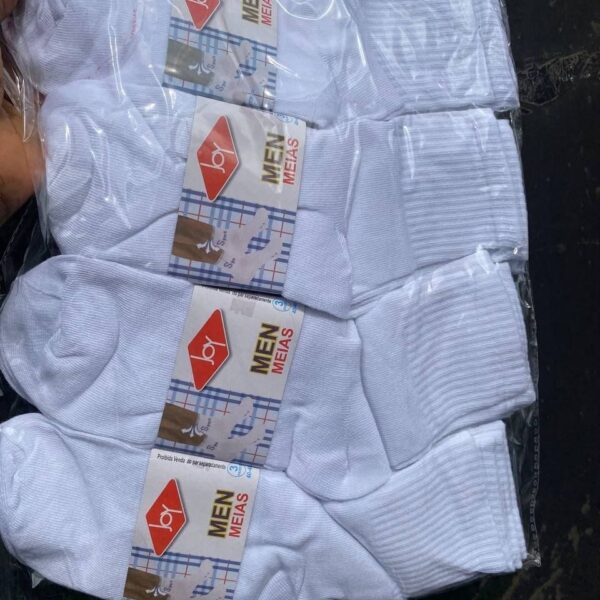 Joy White Long Socks